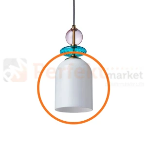 Zapasowy klosz lampa wisząca Tropea biały  LP-2004/1P M WH 1 sztuka