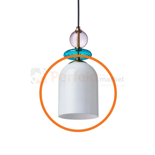 Zapasowy klosz lampa wisząca Tropea biały  LP-2004 1P M WH 1 sztuka perfektmarket.webp