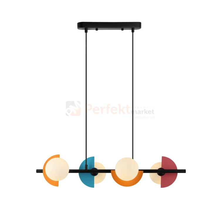 Lampa wisząca multikolor szklane klosze na listwie NAUTI PND-37482-4-MLTI perfektmarket.webp