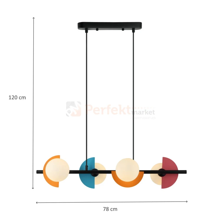 Lampa wisząca multikolor szklane klosze na listwie NAUTI PND-37482-4-MLTI wymiary perfektmarket.webp
