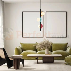 Lampa wisząca multikolor szklane klosze NAUTI PND-37482-3V-MLTI