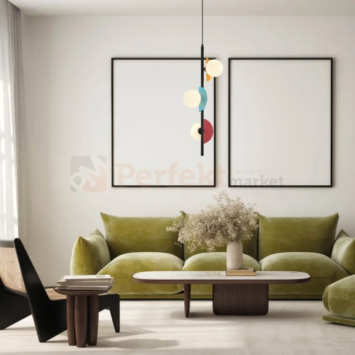Lampa wisząca multikolor szklane klosze NAUTI PND-37482-3V-MLTI aranżacja perfektmarket.webp