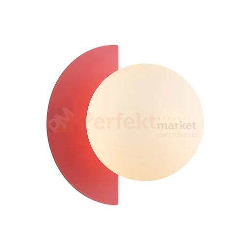 Kinkiet kolorowy rose szklana kula na listwie NAUTI WL-37482-ROSE perfektmarket.webp