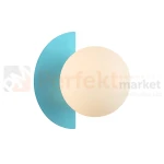 Kinkiet kolorowy niebieski szklana kula NAUTI WL-37482-blu perfektmarket.webp