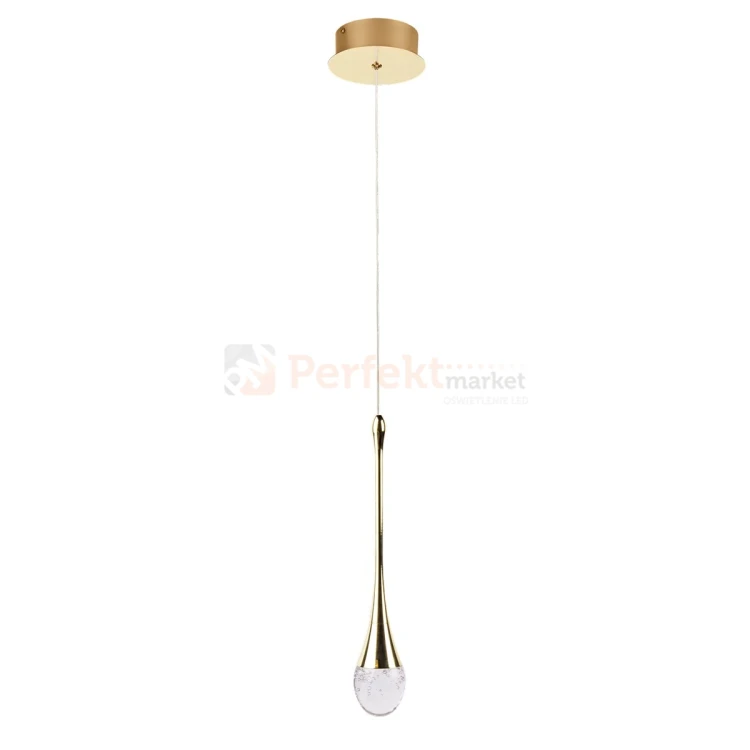 Lampa wisząca złota łezka DALMA 1 Azzardo AZ6006 1 perfektmarket.webp