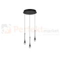 Lampa wisząca czarne łezki DALMA 3 round Azzardo AZ6009.webp