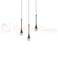 Lampa wisząca czarne łezki DALMA 3 round Azzardo detail AZ6009.webp