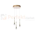 Lampa wisząca złote  łezki DALMA 3 round Azzardo AZ6010.webp