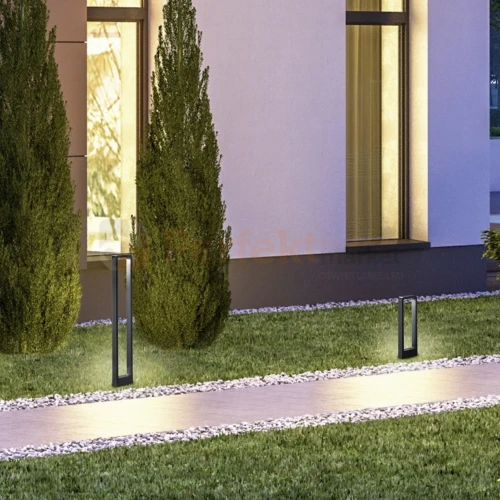 Lampa ogrodowa stojąca RENO antracyt słupek LED 100 cm TRIO aranżacja perfektmarket.webp