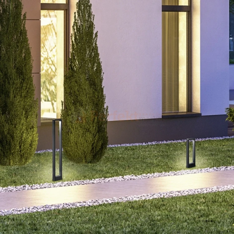 Lampa ogrodowa stojąca RENO antracyt słupek LED 100 cm TRIO aranżacja perfektmarket.webp