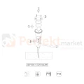 Lampa ogrodowa reflektor wbijany punktowy antracyt Trio UBANGI perfektmarket montaż.webp