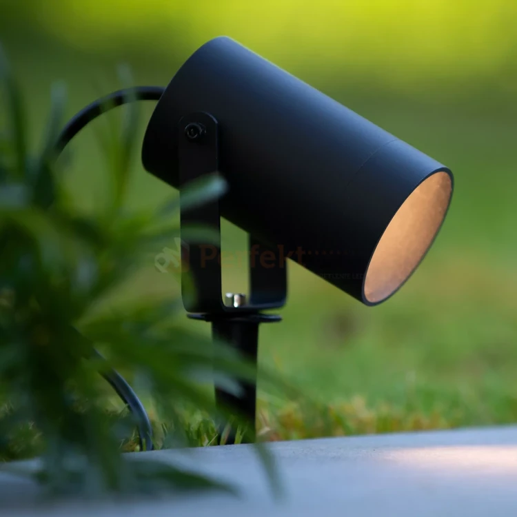 Lampa ogrodowa reflektor wbijany punktowy czarny GU10 TAYLOR Lucide 1 perfektmarket.webp