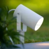 Lampa ogrodowa reflektor wbijany punktowy biały GU10 TAYLOR Lucide 1 perfektmarket.webp