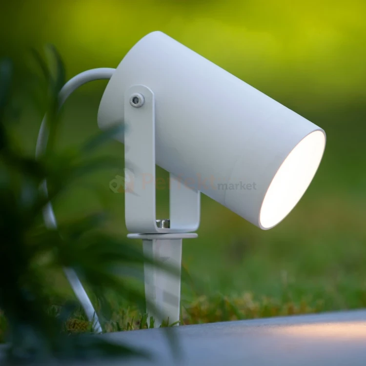 Lampa ogrodowa reflektor wbijany punktowy biały GU10 TAYLOR Lucide 1 perfektmarket.webp