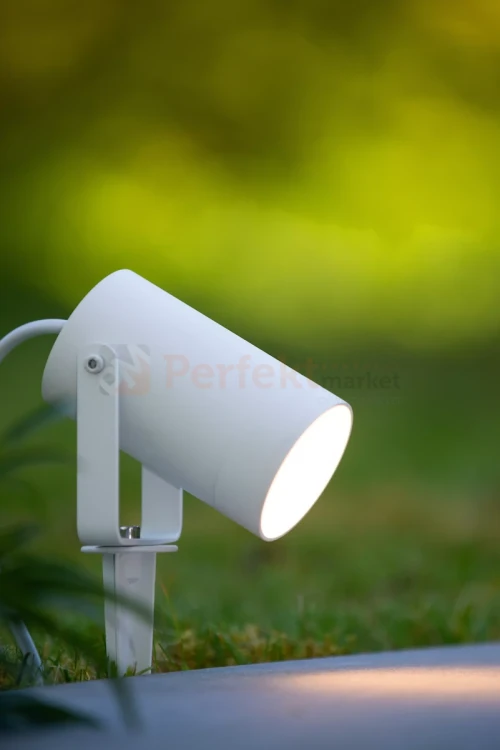 Lampa ogrodowa reflektor wbijany punktowy biały GU10 TAYLOR Lucide 4 perfektmarket.webp