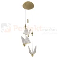 Nowoczesna lampa wisząca motyle złota Mariposa 3xLED CCT LP-1715 3P perfektmarket.webp