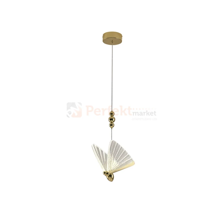 Lampa wisząca złota motyl Mariposa 2xLED LP-1715 1P 2 perfektmarket.webp