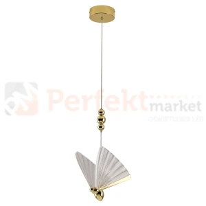Lampa wisząca złota motyl Mariposa 2xLED LP-1715/1P