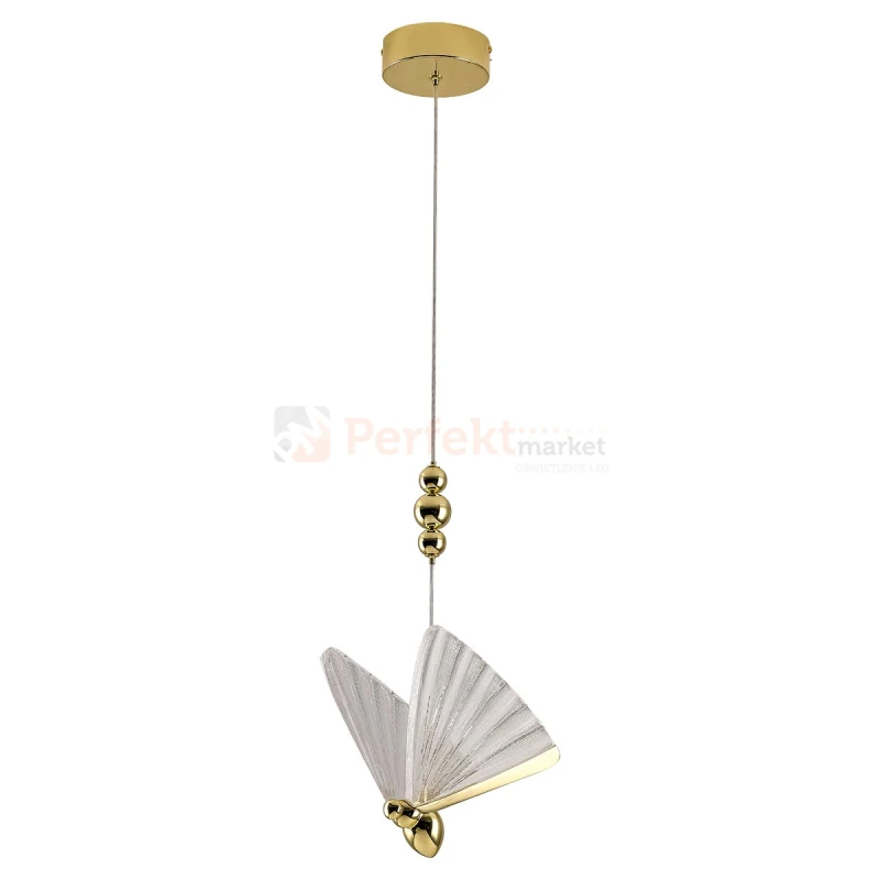 Lampa wisząca złota motyl Mariposa 2xLED LP-1715 1P wymiary perfektmarket.webp