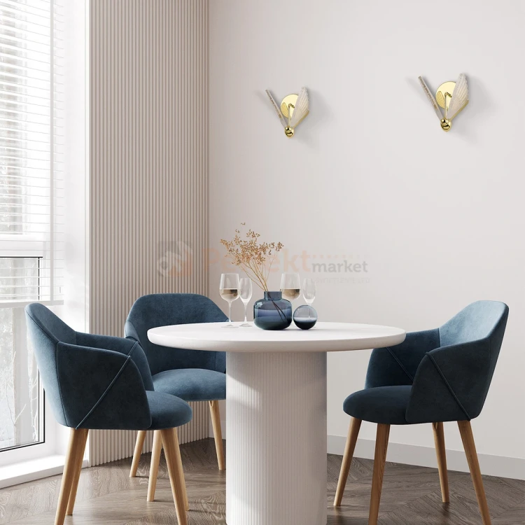 Lampa ścienna motyl kinkiet Mariposa 2xLED LP-1715 1W aranżacja perfektmarket.webp