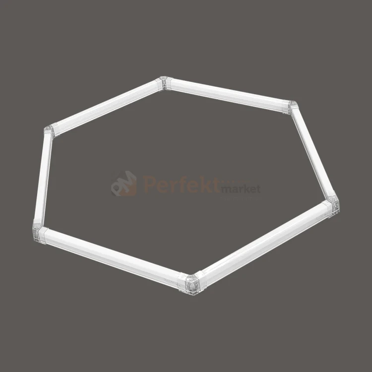 Lampa hexagon LED Geometric System 1 lampa detailingowa LED LP-0109 1C 4K 1 perfektmarket.webp