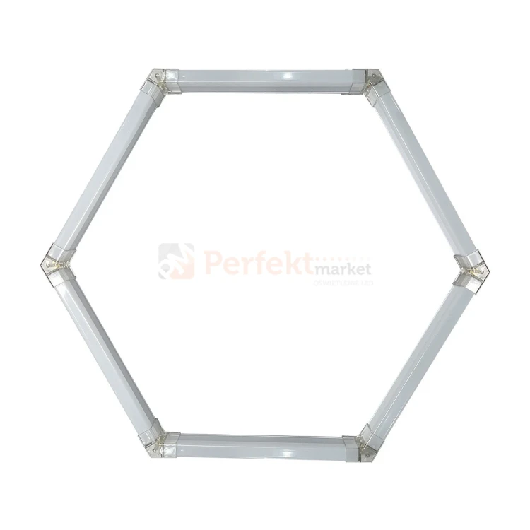 Lampa hexagon LED Geometric System 1 lampa detailingowa LED LP-0109 1C 4K 2 perfektmarket.webp