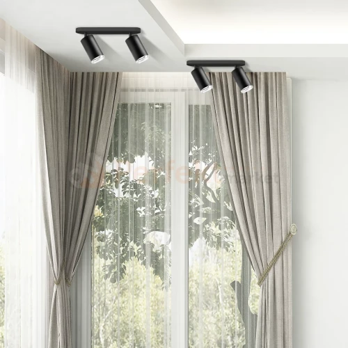 Listwa ścienno-sufitowa 2 xGU10 TURYN czarna 324726 goldlux aranżacja perfektmarket.webp