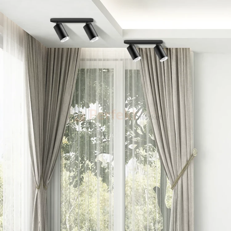 Listwa ścienno-sufitowa 2 xGU10 TURYN czarna 324726 goldlux aranżacja perfektmarket.webp