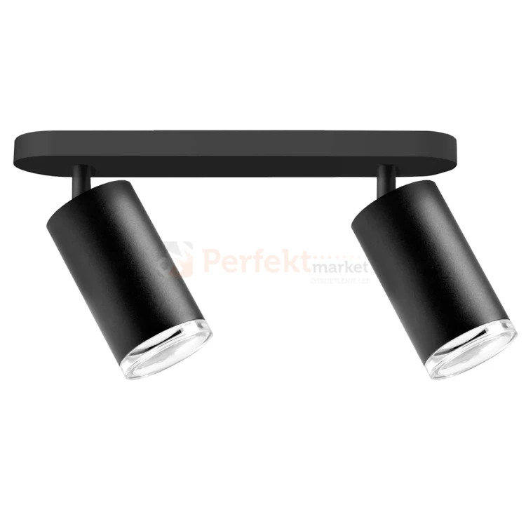 Listwa ścienno-sufitowa 2 xGU10 TURYN czarna 324726 goldlux perfektmarket.webp