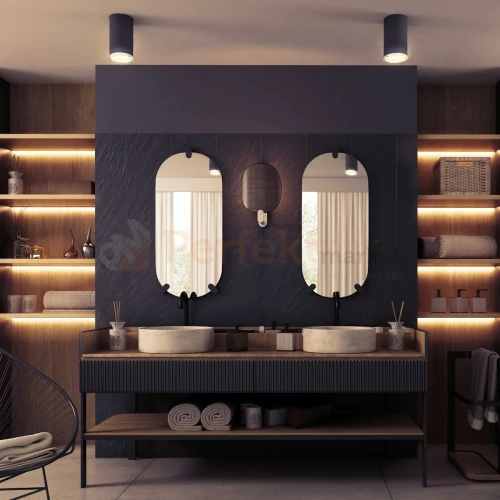 Oprawa natynkowa TUBA spot 1xGU10 TURYN IP44 czarna aranżacja 1 perfektmarket.webp