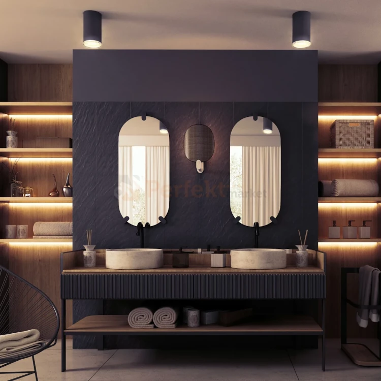 Oprawa natynkowa TUBA spot 1xGU10 TURYN IP44 czarna aranżacja 1 perfektmarket.webp