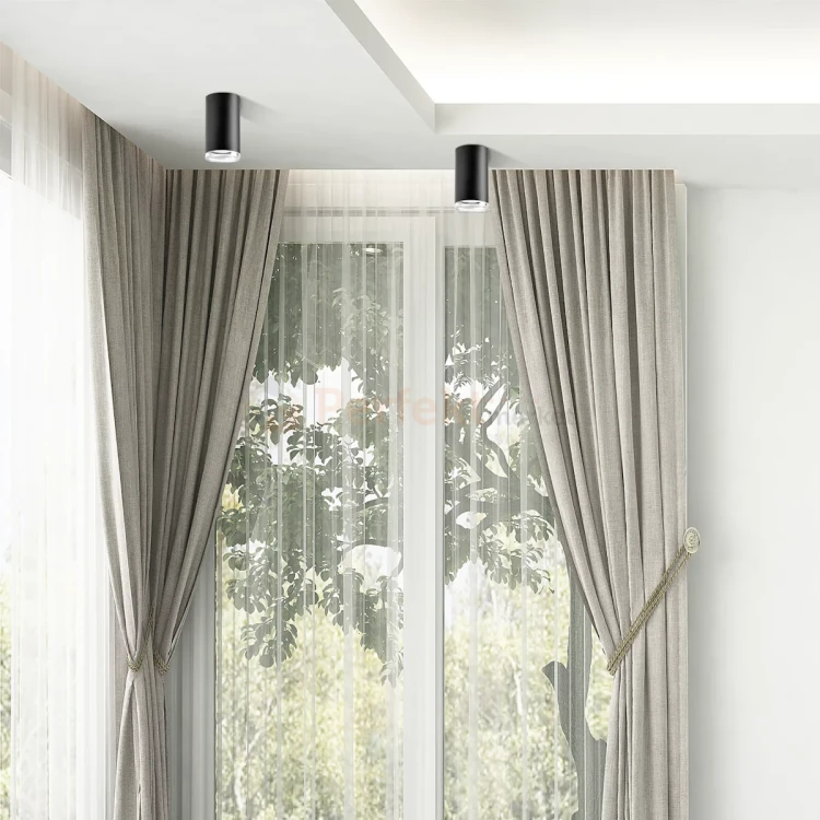 Oprawa natynkowa TUBA spot 1xGU10 TURYN IP44 czarna aranżacja perfektmarket.webp