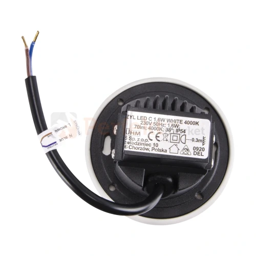 Oprawa schodowa LED AZYL 1,6W biała 230V 4100K 2 perfektmarket.webp