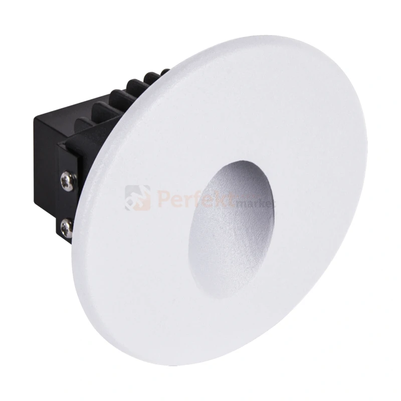 Oprawa schodowa LED AZYL 1,6W biała 230V 4100K wymiary perfektmarket.webp