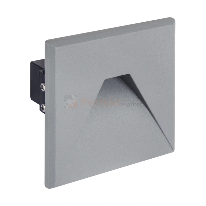 Oprawa schodowa LED KURS 1,6W szara 230V 4100K wymiary perfektmarket.webp