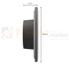 Kinkiet ścienny PIATTA CCT IP44 zewnętrzny elewacyjny IP44 12W szary wymiary perfektmarket.webp