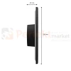 Kinkiet ścienny PIATTA CCT IP44 zewnętrzny elewacyjny IP44 18W czarny wymiary perfektmarket.webp