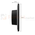Kinkiet ścienny PIATTA CCT IP44 zewnętrzny elewacyjny IP44 12W czarny wymiary perfektmarket.webp