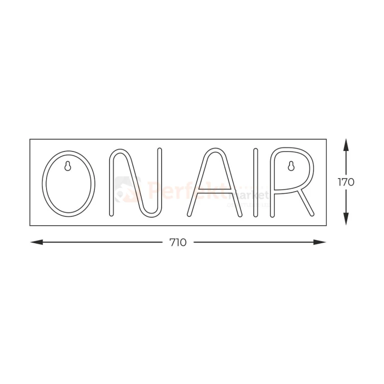 Neon LED lama ścienna kinkiet ON AIR Zuma Line FM-WN46 perfektmarket 4.webp