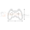 Neon LED lampa ścienna kinkiet GAMEPAD Zuma Line FM-WN67 perfektmarket 2.webp