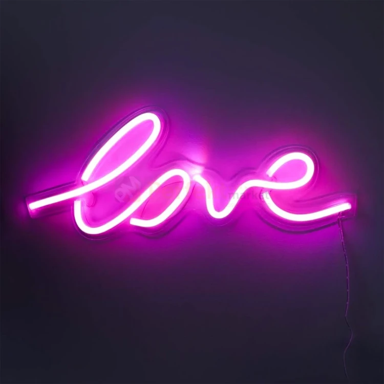 Neon LED lampa ścienna kinkiet napis LED LOVE Zuma Line FM-WN01 perfektmarket 2.webp