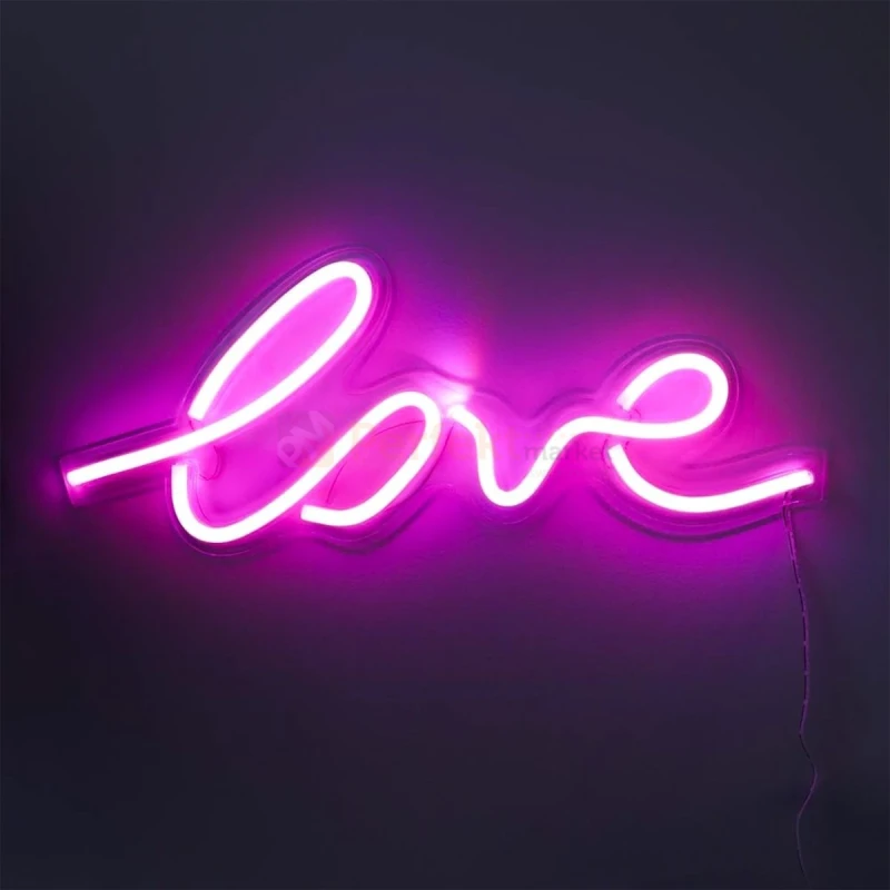Neon LED lampa ścienna kinkiet napis LED LOVE Zuma Line FM-WN01 perfektmarket 6.webp