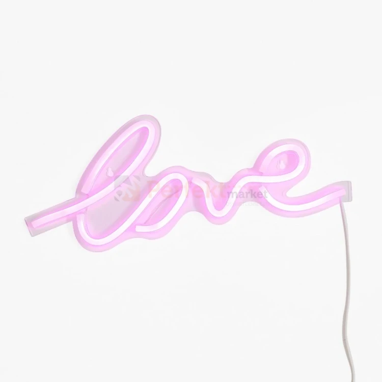 Neon LED lampa ścienna kinkiet napis LED LOVE Zuma Line FM-WN01 perfektmarket 3.webp