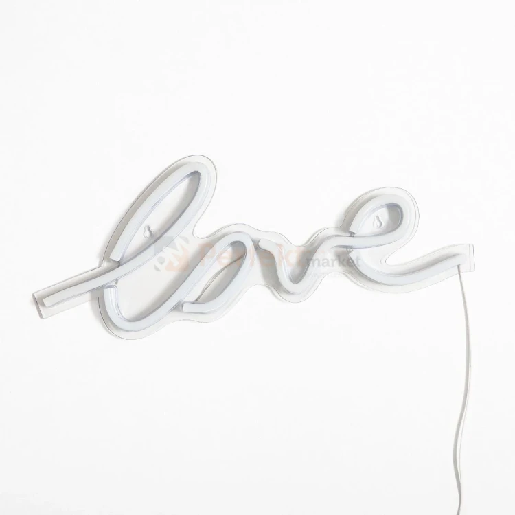 Neon LED lampa ścienna kinkiet napis LED LOVE Zuma Line FM-WN01 perfektmarket 4.webp