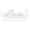 Neon LED lampa ścienna kinkiet napis LED LOVE Zuma Line FM-WN01 perfektmarket 6.webp