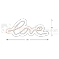 Neon LED lampa ścienna kinkiet napis LED LOVE Zuma Line FM-WN01 perfektmarket 6.webp