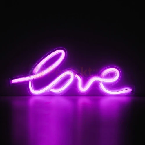 Neon LED lampa ścienna kinkiet napis LED LOVE Zuma Line FM-WN01 perfektmarket.webp