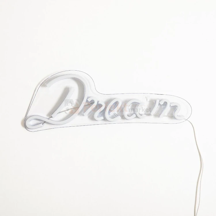 Neon LED lampa ścienna kinkiet napis LED DREAM Zuma Line FM-WN37 perfektmarket 3.webp