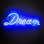 Neon LED lampa ścienna kinkiet napis LED DREAM Zuma Line FM-WN37 perfektmarket.webp