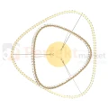 Lampa wisząca złota glamour ATHESA kryształ CCT Zuma Line MD3169-2-3GT 2 perfektmarket.webp